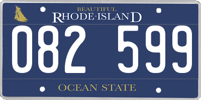RI license plate 082599