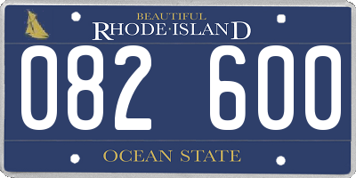 RI license plate 082600