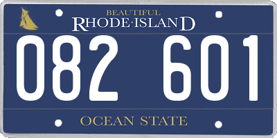 RI license plate 082601