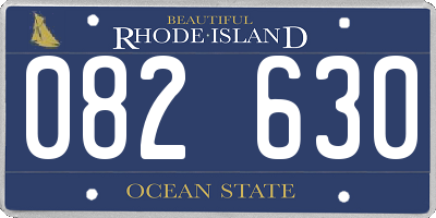 RI license plate 082630