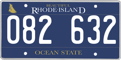RI license plate 082632