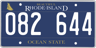 RI license plate 082644