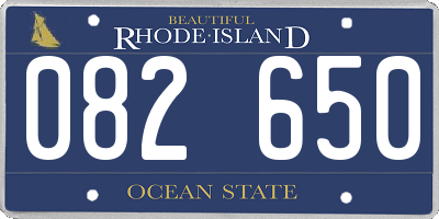 RI license plate 082650
