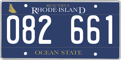 RI license plate 082661