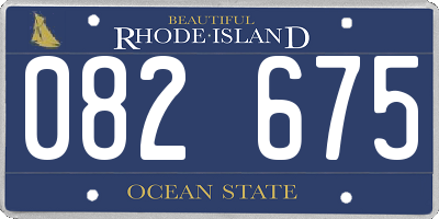 RI license plate 082675