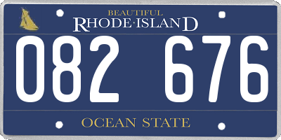 RI license plate 082676