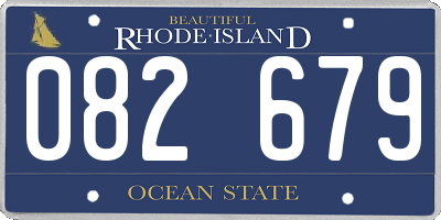 RI license plate 082679
