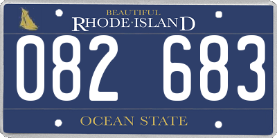 RI license plate 082683