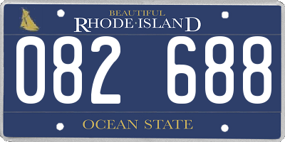 RI license plate 082688