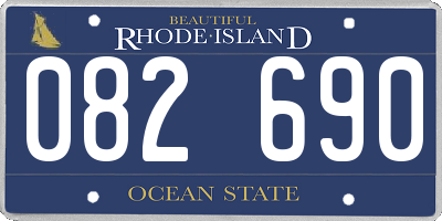 RI license plate 082690