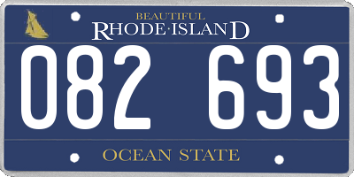 RI license plate 082693