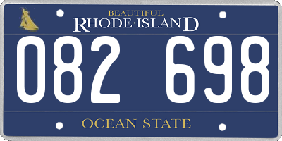 RI license plate 082698