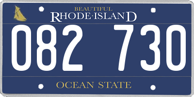 RI license plate 082730