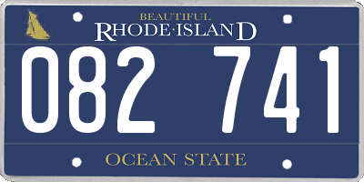 RI license plate 082741