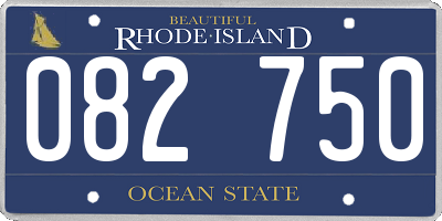 RI license plate 082750