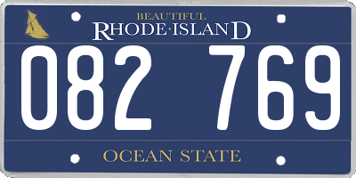 RI license plate 082769