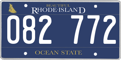 RI license plate 082772