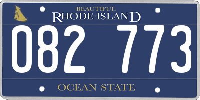 RI license plate 082773