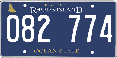 RI license plate 082774