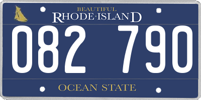 RI license plate 082790