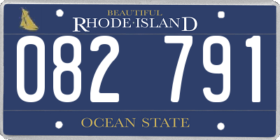 RI license plate 082791