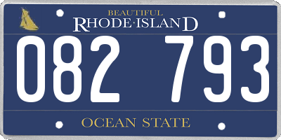 RI license plate 082793