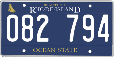 RI license plate 082794