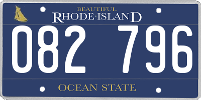 RI license plate 082796