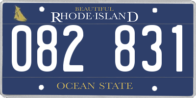 RI license plate 082831