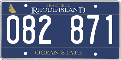RI license plate 082871