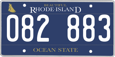 RI license plate 082883