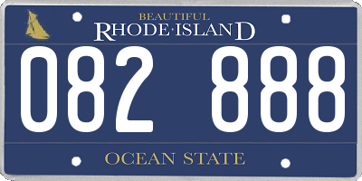 RI license plate 082888