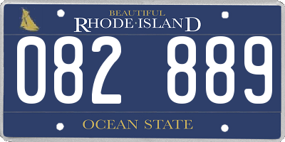 RI license plate 082889