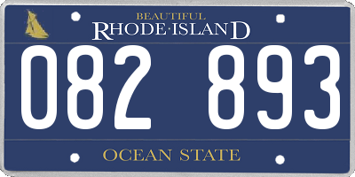 RI license plate 082893