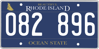 RI license plate 082896