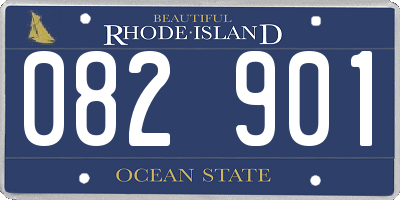 RI license plate 082901
