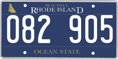 RI license plate 082905