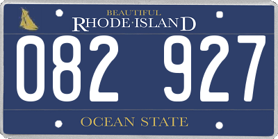 RI license plate 082927