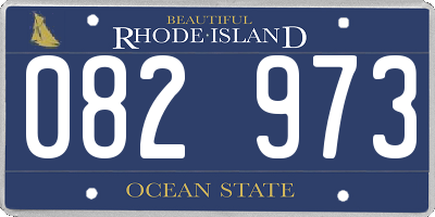 RI license plate 082973