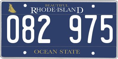 RI license plate 082975