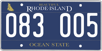 RI license plate 083005