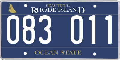 RI license plate 083011