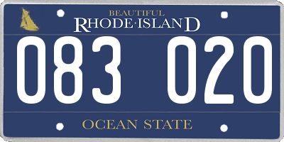 RI license plate 083020