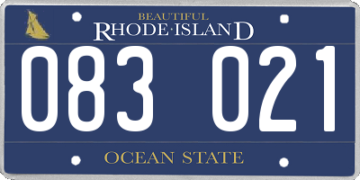 RI license plate 083021