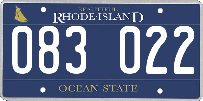 RI license plate 083022