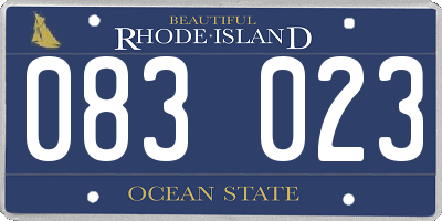 RI license plate 083023