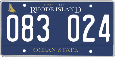 RI license plate 083024