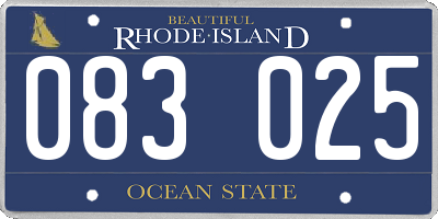 RI license plate 083025