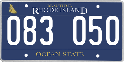 RI license plate 083050