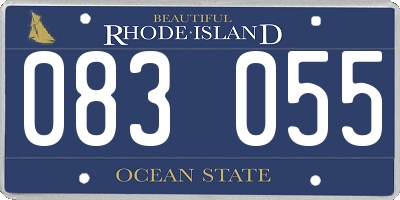 RI license plate 083055